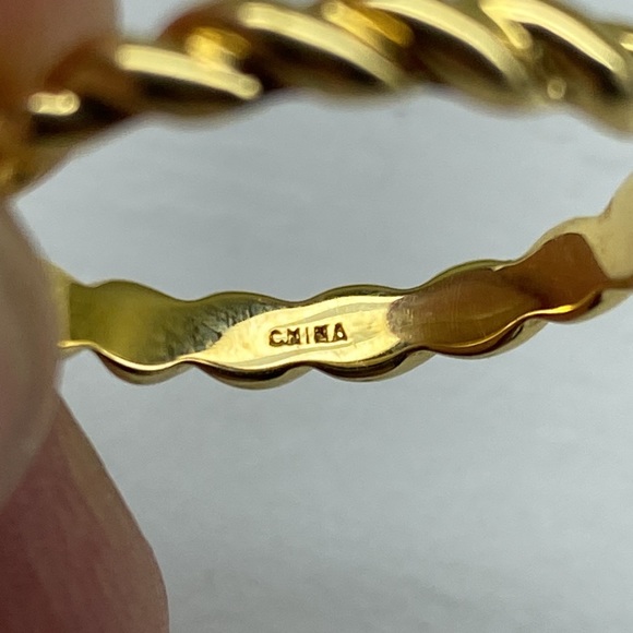Gold Vermeil 925 PAJ Twist Wrap Ring - Picture 10 of 11